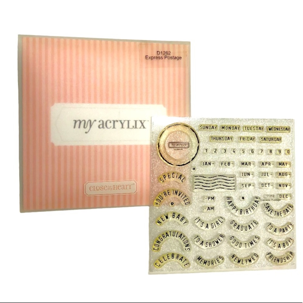 Close to My Heart My Acrylix Stamp Set- D1262 Express Postage